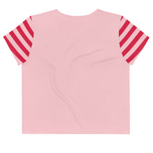 Load image into Gallery viewer, Doggy pink Crop Tee