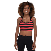 Load image into Gallery viewer, Stripes Padded Sports Bra