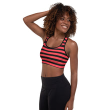 Load image into Gallery viewer, Stripes Padded Sports Bra