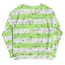Load image into Gallery viewer, pencil Doggy stripes Unisex Sweatshirt