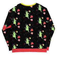 Load image into Gallery viewer, Doggy pattern black Unisex Sweatshirt