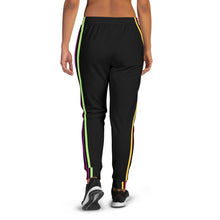 Load image into Gallery viewer, colorful stripes blackJoggers.