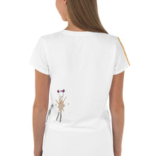 Load image into Gallery viewer, Mousy splatter Crop Tee