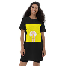 Load image into Gallery viewer, Pencil yellow Organic cotton t-shirt dress