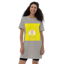 Load image into Gallery viewer, Pencil yellow Organic cotton t-shirt dress
