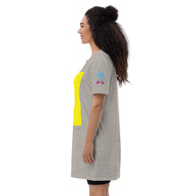 Load image into Gallery viewer, Pencil yellow Organic cotton t-shirt dress