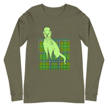 Load image into Gallery viewer, Green doggy Unisex Long Sleeve Tee