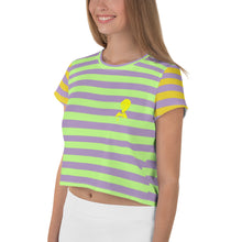 Load image into Gallery viewer, Mustard greenCrop Tee
