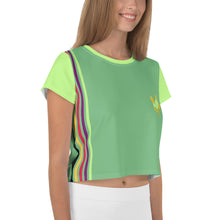 Load image into Gallery viewer, Green Crop Tee.
