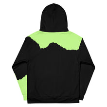 Load image into Gallery viewer, Neon green Black Hoodie.
