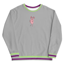 Load image into Gallery viewer, pink doggy gray Unisex Sweatshirt

