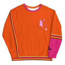 Load image into Gallery viewer, Doggies orange-pink Sweatshirt.
