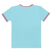 Load image into Gallery viewer, Pink Doggy Light Blue Women's T-shirt.
