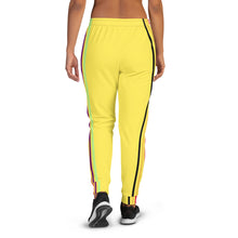 Load image into Gallery viewer, Colorful stripes yellow Joggers.

