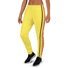 Load image into Gallery viewer, Colorful stripes yellow Joggers.
