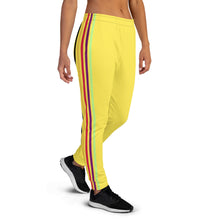 Load image into Gallery viewer, Colorful stripes yellow Joggers.

