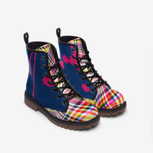 Load image into Gallery viewer, 'Rainbow Checkers' Leather boots
