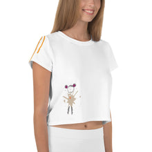 Load image into Gallery viewer, Mousy splatter Crop Tee
