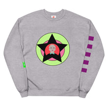 Load image into Gallery viewer, Black star Unisex fleece sweatshirt
