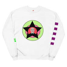 Load image into Gallery viewer, Black star Unisex fleece sweatshirt

